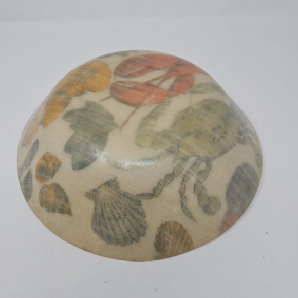 Vintage 1960s Fiberglass Artmor Salad Bowl Shellfish Lobster Crab Shrimp Clams - Picture 4 of 4